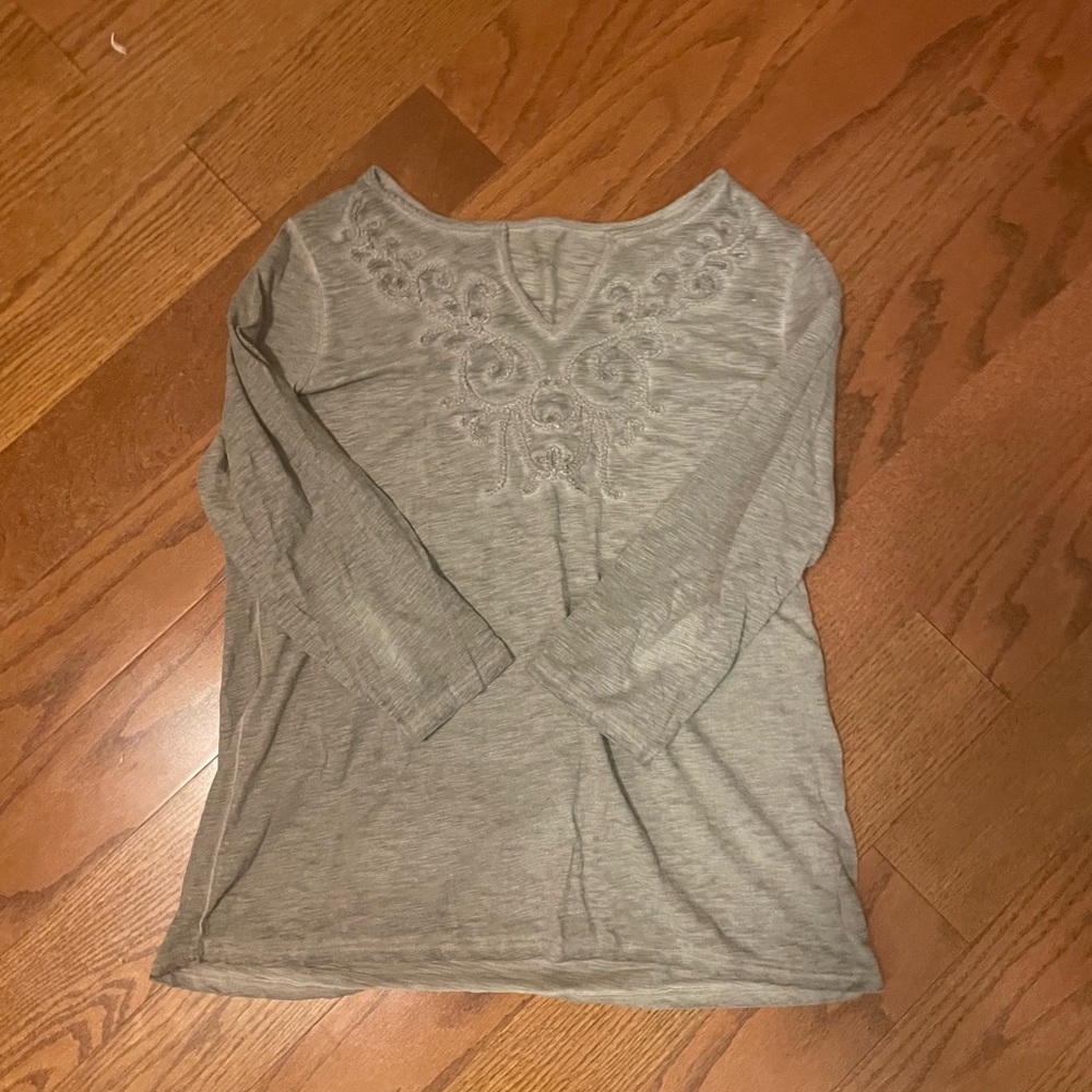 Tan 3/4 Sleeve T-Shirt
